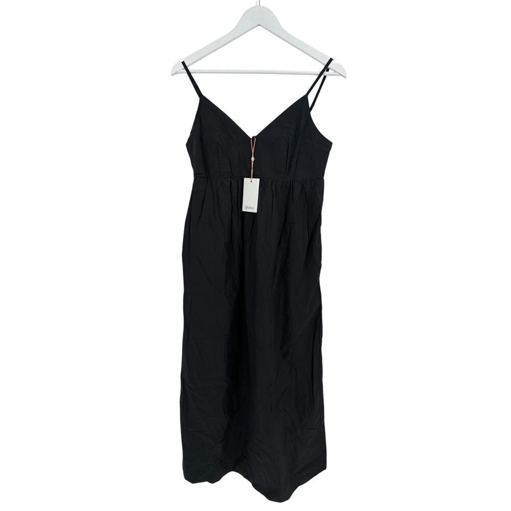 Quince Women's Black 100% Organic Cotton Sleeveless Maxi Dress Size XS - Picture 4 of 12